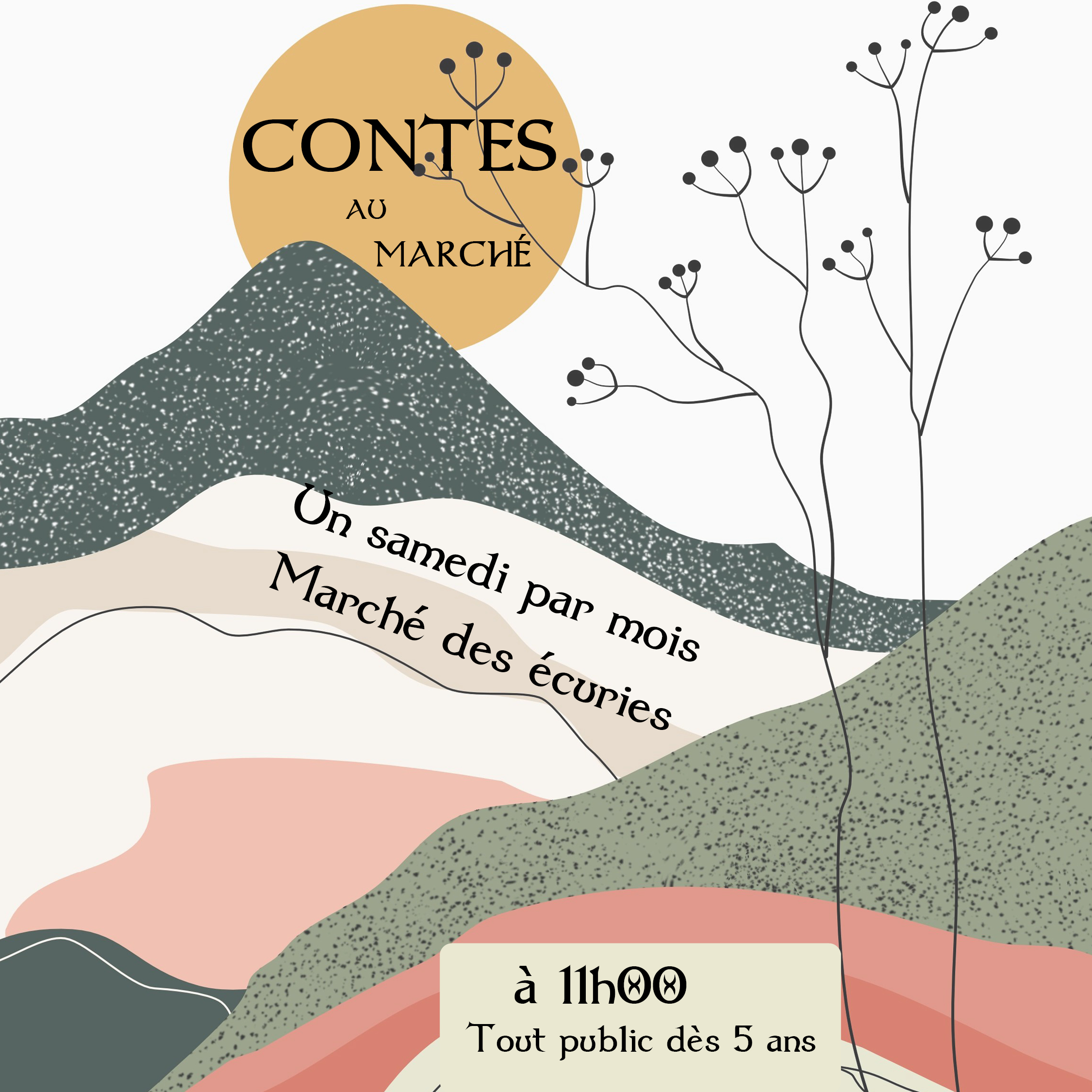 Affiche de l'évènement « Contes au Marché »